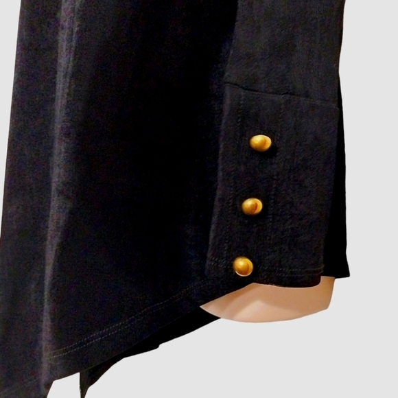 Chico's Travelers Asymmetrical Long Sleeve Top  00  XS - Picture 2 of 6